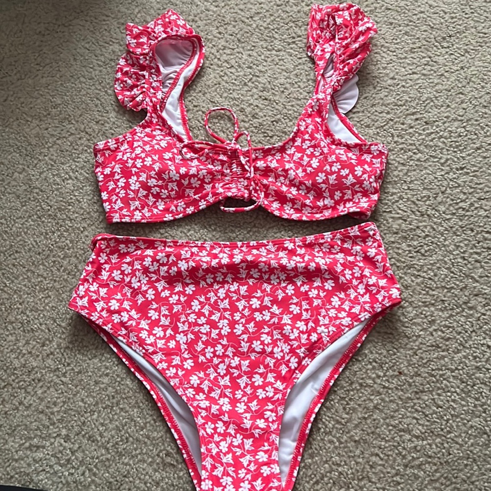 Never worn high waisted/high cut boutique bikini (from the Pink Lily Boutique)